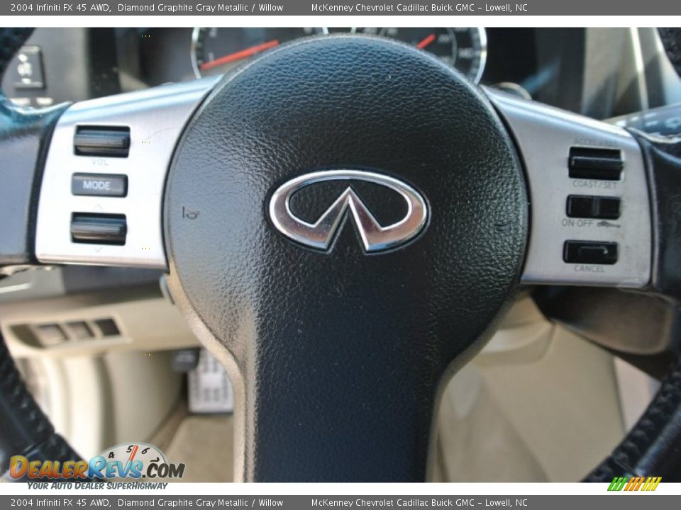 2004 Infiniti FX 45 AWD Diamond Graphite Gray Metallic / Willow Photo #15