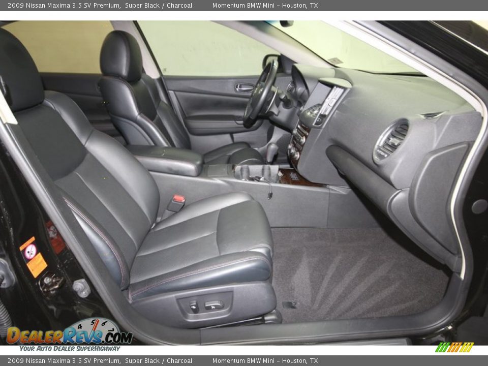 2009 Nissan Maxima 3.5 SV Premium Super Black / Charcoal Photo #22