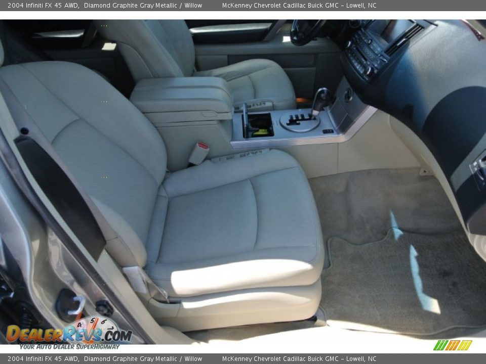 2004 Infiniti FX 45 AWD Diamond Graphite Gray Metallic / Willow Photo #20
