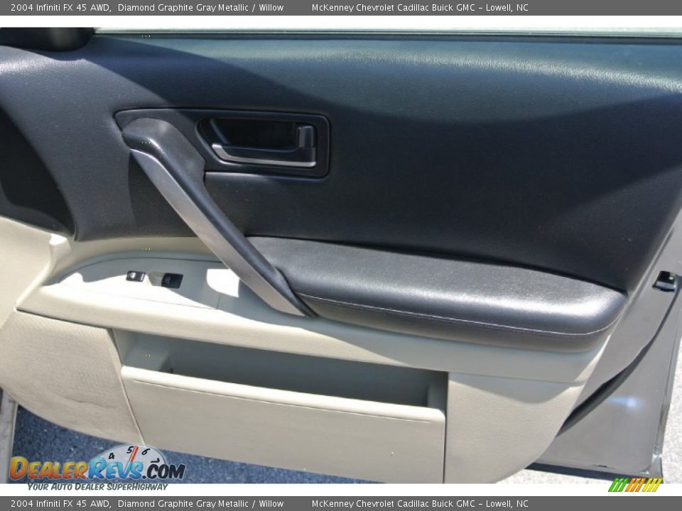 2004 Infiniti FX 45 AWD Diamond Graphite Gray Metallic / Willow Photo #21