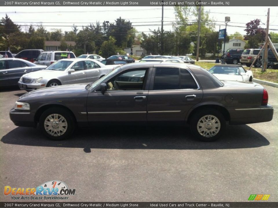2007 Mercury Grand Marquis GS Driftwood Grey Metallic / Medium Light Stone Photo #6