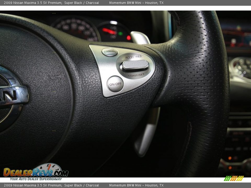 2009 Nissan Maxima 3.5 SV Premium Super Black / Charcoal Photo #30