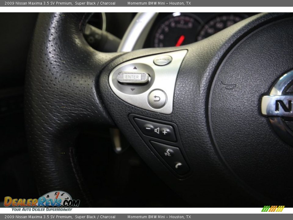 2009 Nissan Maxima 3.5 SV Premium Super Black / Charcoal Photo #31