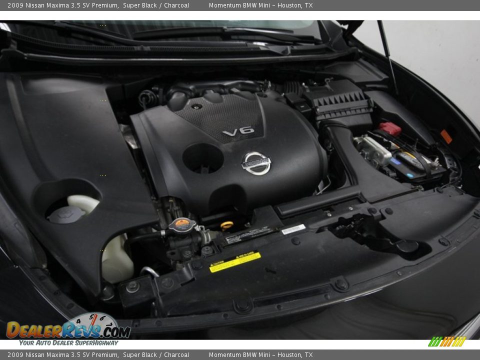 2009 Nissan Maxima 3.5 SV Premium Super Black / Charcoal Photo #34