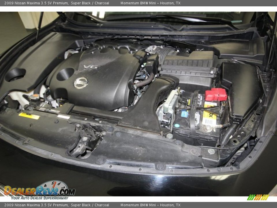 2009 Nissan Maxima 3.5 SV Premium Super Black / Charcoal Photo #35