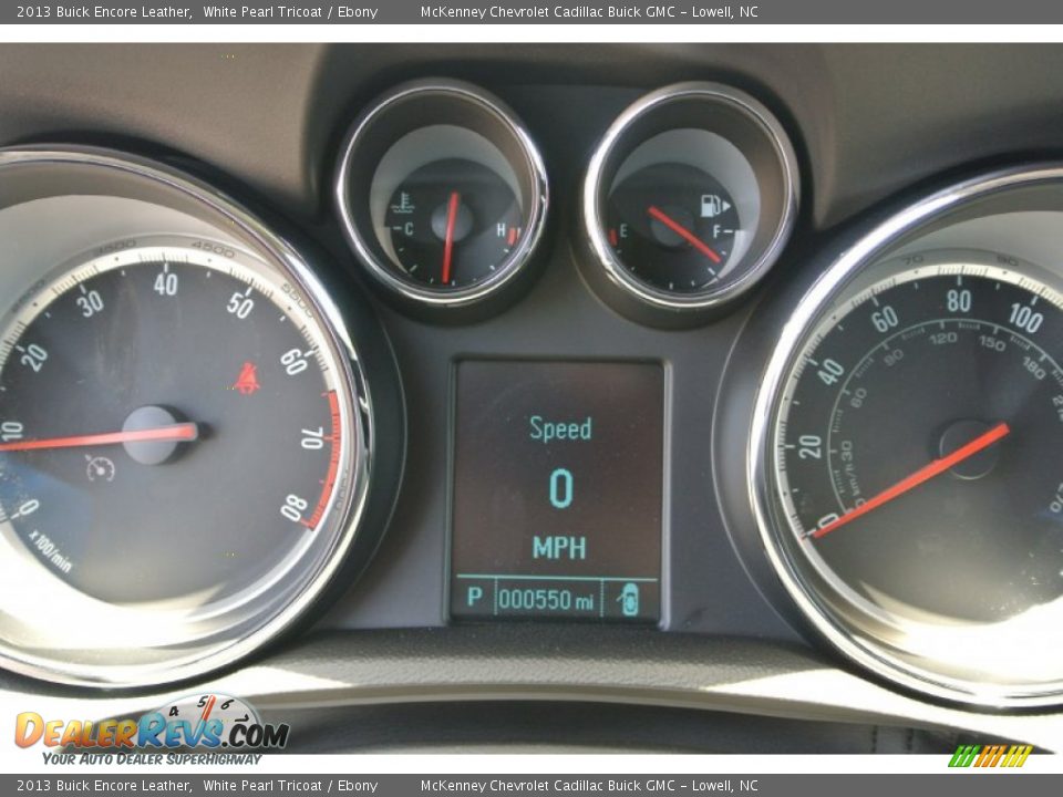 2013 Buick Encore Leather White Pearl Tricoat / Ebony Photo #15