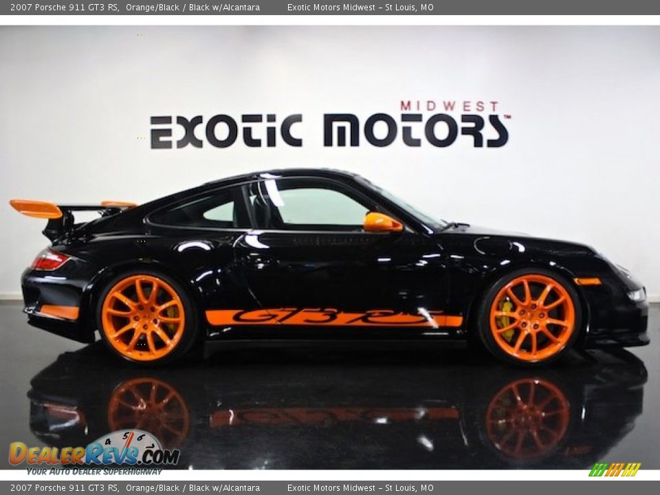 2007 Porsche 911 GT3 RS Orange/Black / Black w/Alcantara Photo #2