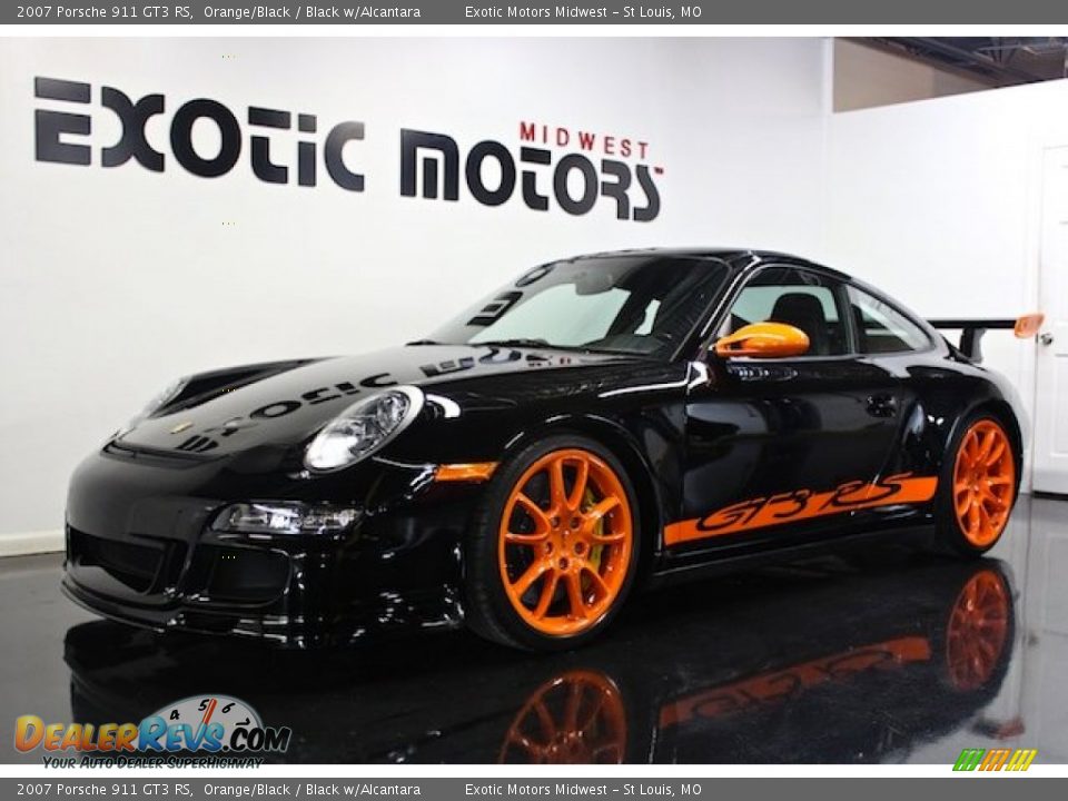 2007 Porsche 911 GT3 RS Orange/Black / Black w/Alcantara Photo #3