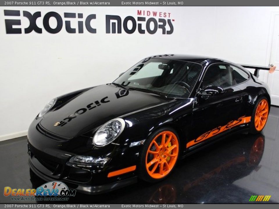 2007 Porsche 911 GT3 RS Orange/Black / Black w/Alcantara Photo #8