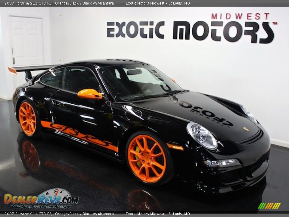 2007 Porsche 911 GT3 RS Orange/Black / Black w/Alcantara Photo #9