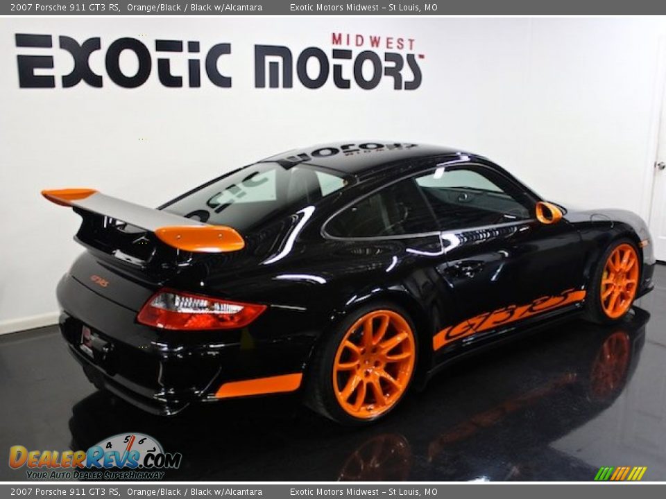 2007 Porsche 911 GT3 RS Orange/Black / Black w/Alcantara Photo #11