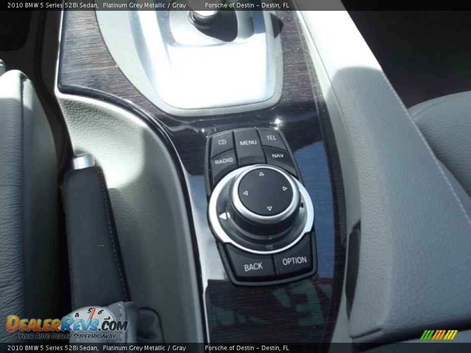 2010 BMW 5 Series 528i Sedan Platinum Grey Metallic / Gray Photo #15