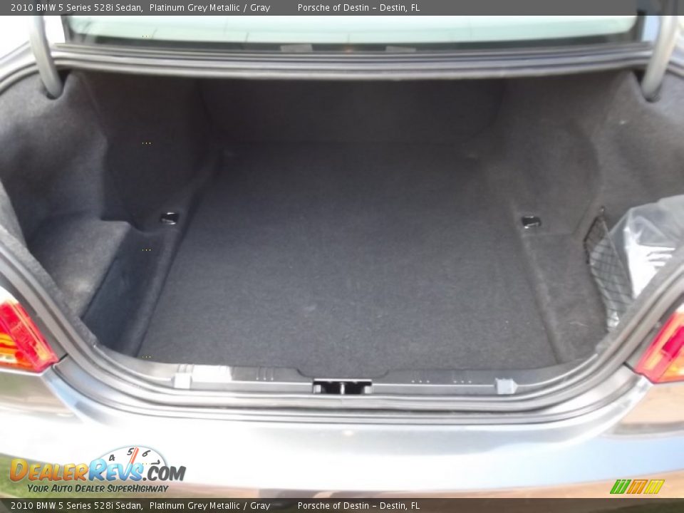 2010 BMW 5 Series 528i Sedan Platinum Grey Metallic / Gray Photo #19