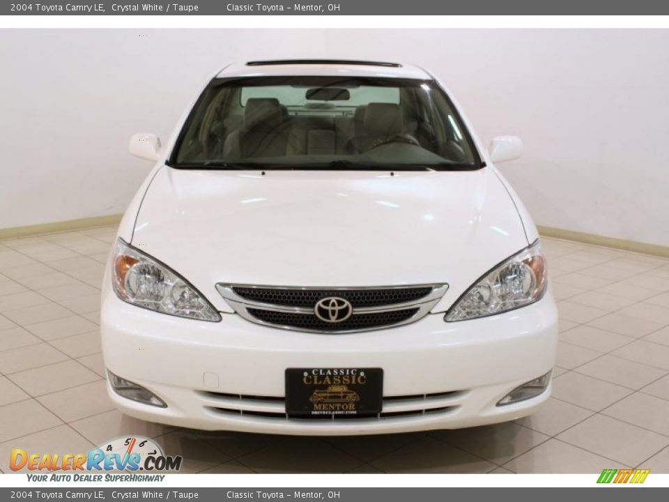 2004 Toyota Camry LE Crystal White / Taupe Photo #2