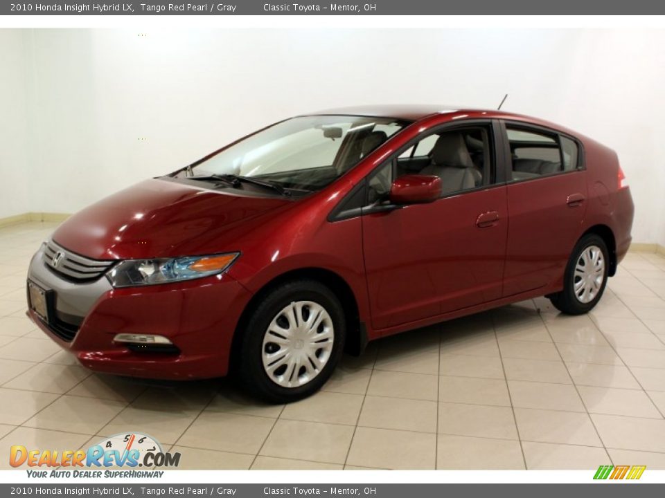 2010 Honda Insight Hybrid LX Tango Red Pearl / Gray Photo #3