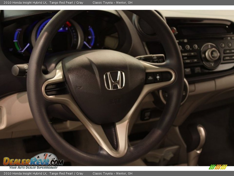 2010 Honda Insight Hybrid LX Tango Red Pearl / Gray Photo #6