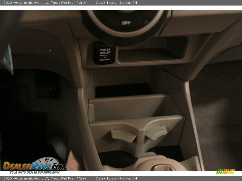 2010 Honda Insight Hybrid LX Tango Red Pearl / Gray Photo #10