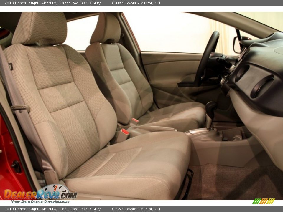 2010 Honda Insight Hybrid LX Tango Red Pearl / Gray Photo #12