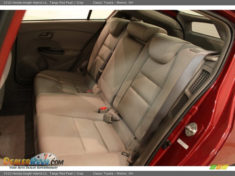 2010 Honda Insight Hybrid LX Tango Red Pearl / Gray Photo #14