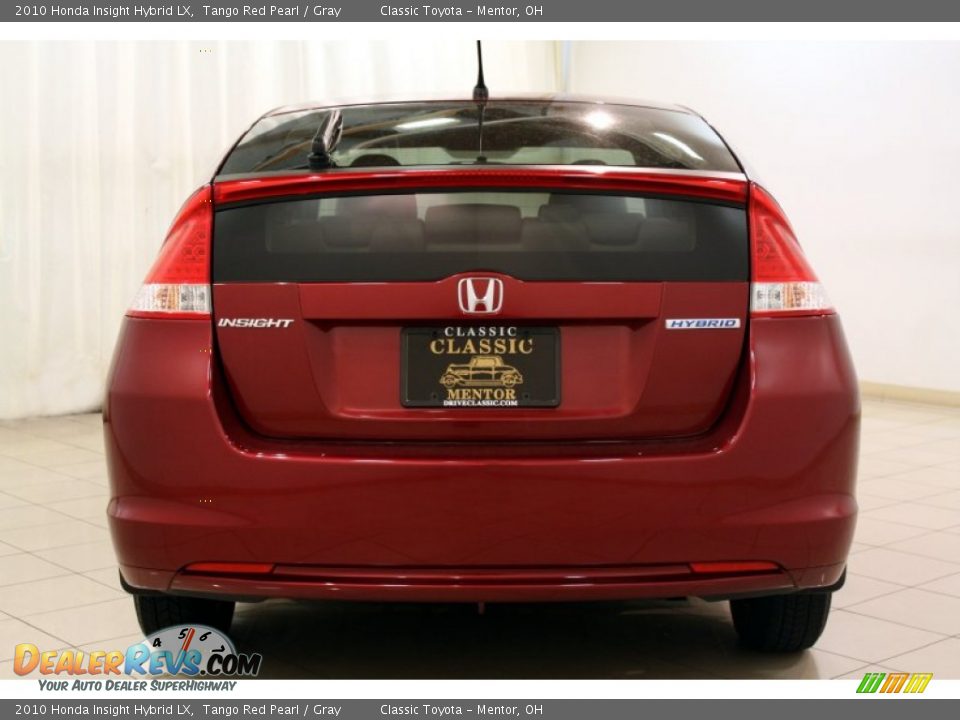 2010 Honda Insight Hybrid LX Tango Red Pearl / Gray Photo #15