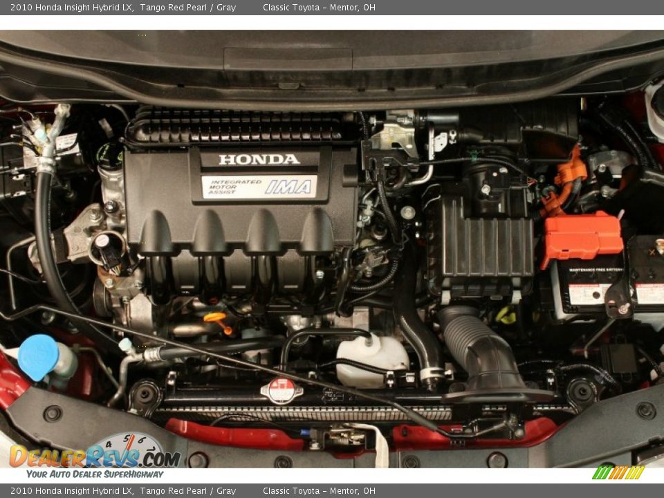 2010 Honda Insight Hybrid LX Tango Red Pearl / Gray Photo #16