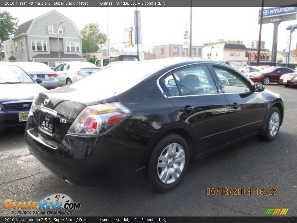 2010 Nissan Altima 2.5 S Super Black / Frost Photo #6