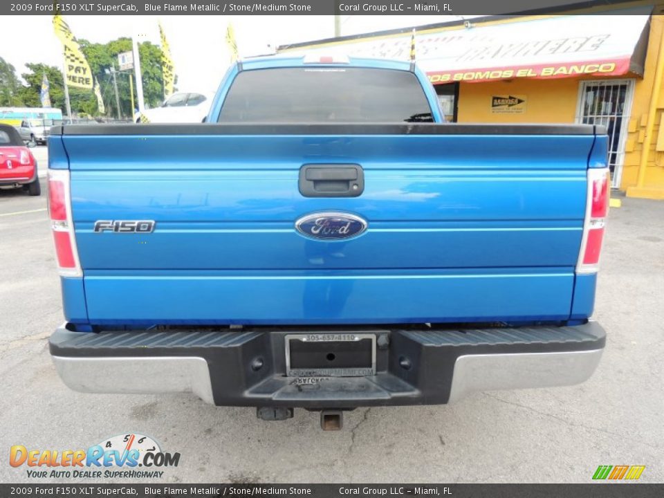 2009 Ford F150 XLT SuperCab Blue Flame Metallic / Stone/Medium Stone Photo #6