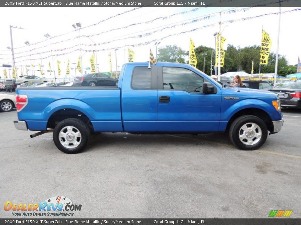 Blue Flame Metallic 2009 Ford F150 XLT SuperCab Photo #8