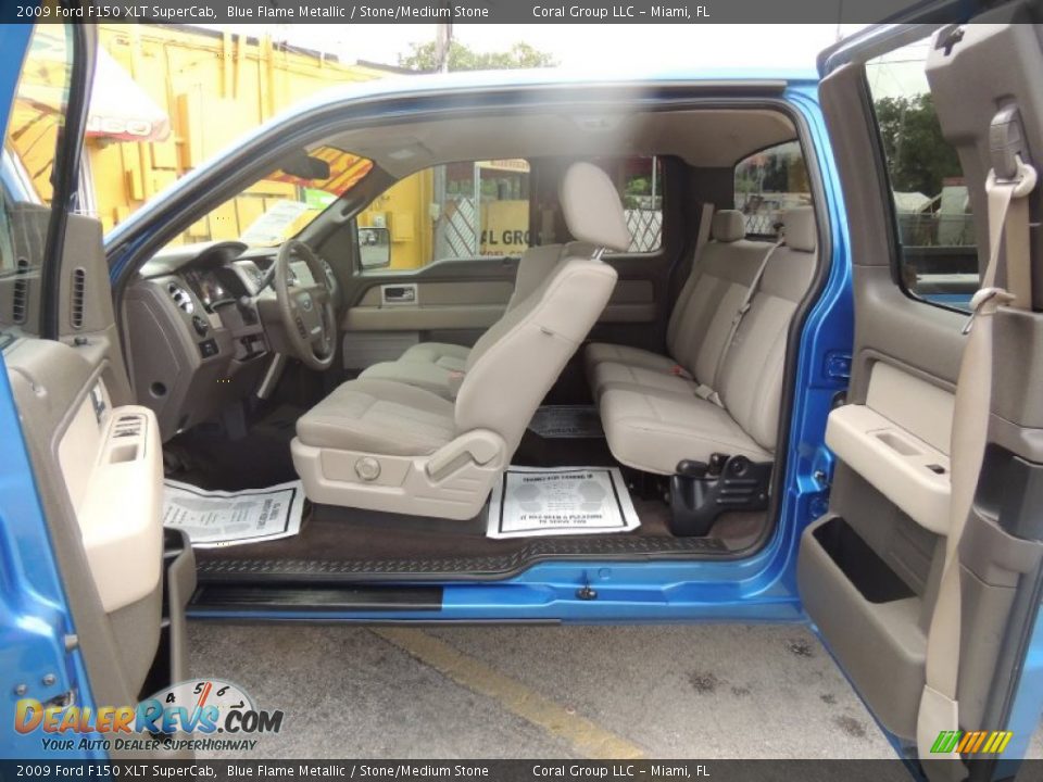 Stone/Medium Stone Interior - 2009 Ford F150 XLT SuperCab Photo #10
