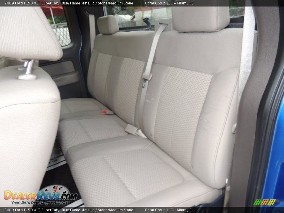 2009 Ford F150 XLT SuperCab Blue Flame Metallic / Stone/Medium Stone Photo #12