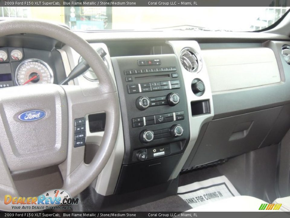 2009 Ford F150 XLT SuperCab Blue Flame Metallic / Stone/Medium Stone Photo #13