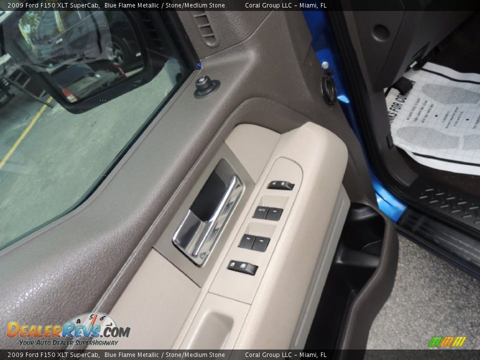 2009 Ford F150 XLT SuperCab Blue Flame Metallic / Stone/Medium Stone Photo #16
