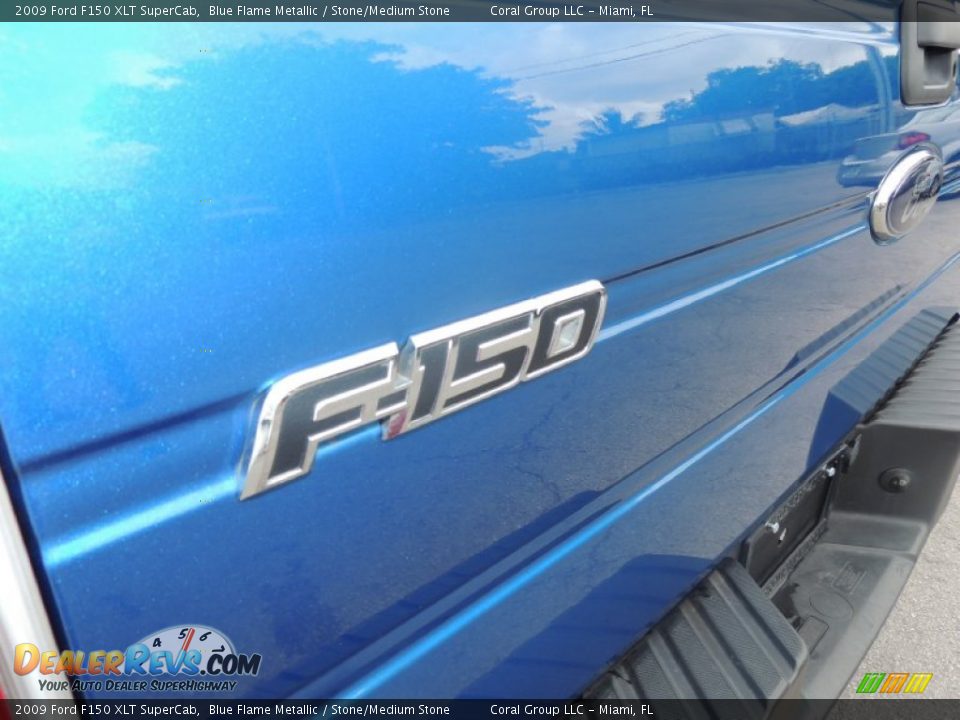 2009 Ford F150 XLT SuperCab Blue Flame Metallic / Stone/Medium Stone Photo #18