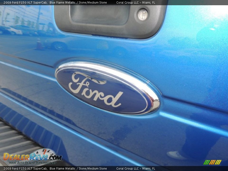 2009 Ford F150 XLT SuperCab Blue Flame Metallic / Stone/Medium Stone Photo #19