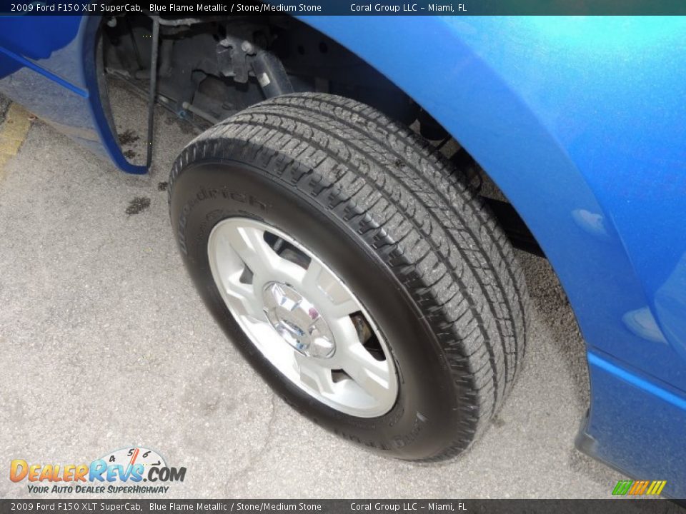 2009 Ford F150 XLT SuperCab Blue Flame Metallic / Stone/Medium Stone Photo #20