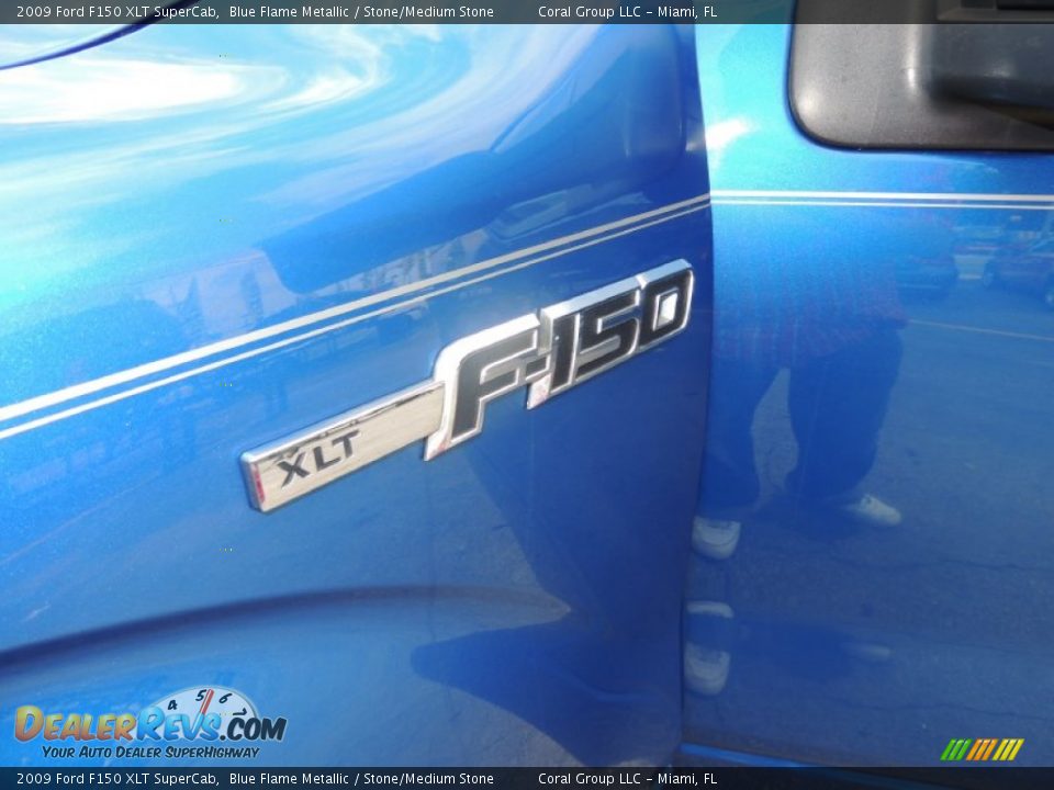 2009 Ford F150 XLT SuperCab Blue Flame Metallic / Stone/Medium Stone Photo #23