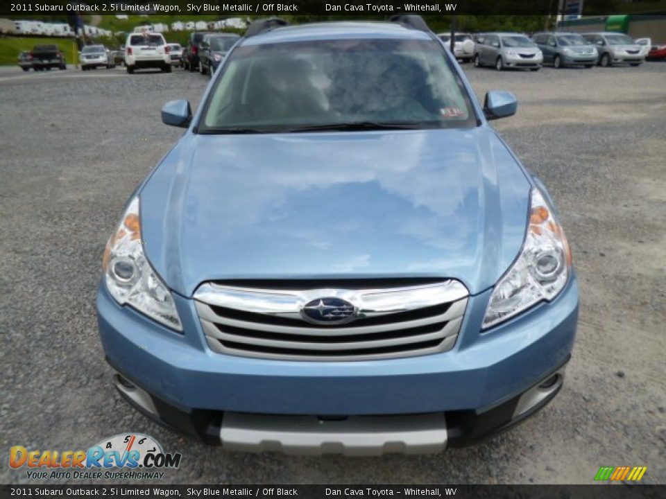 2011 Subaru Outback 2.5i Limited Wagon Sky Blue Metallic / Off Black Photo #2