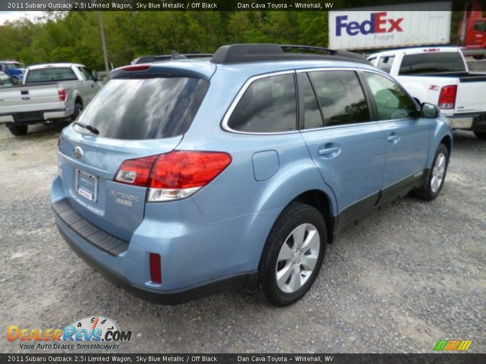 2011 Subaru Outback 2.5i Limited Wagon Sky Blue Metallic / Off Black Photo #5