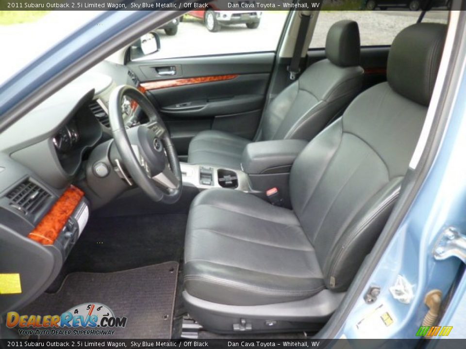 Off Black Interior - 2011 Subaru Outback 2.5i Limited Wagon Photo #10