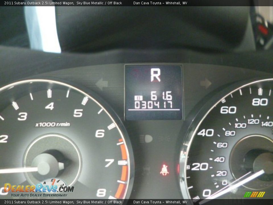 2011 Subaru Outback 2.5i Limited Wagon Sky Blue Metallic / Off Black Photo #15