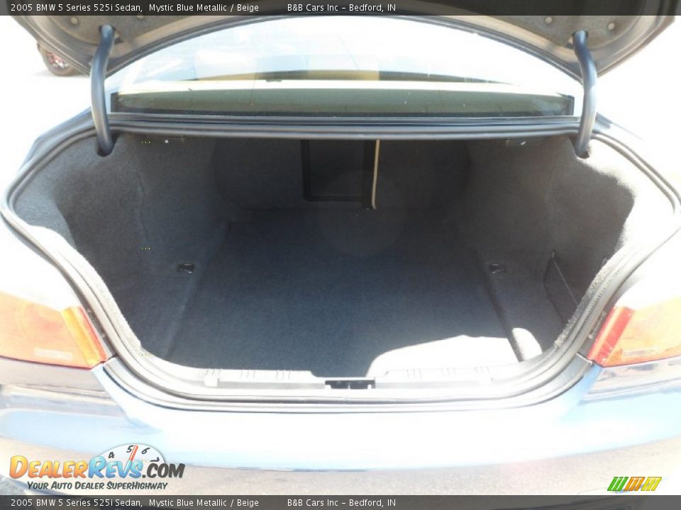 2005 BMW 5 Series 525i Sedan Mystic Blue Metallic / Beige Photo #11