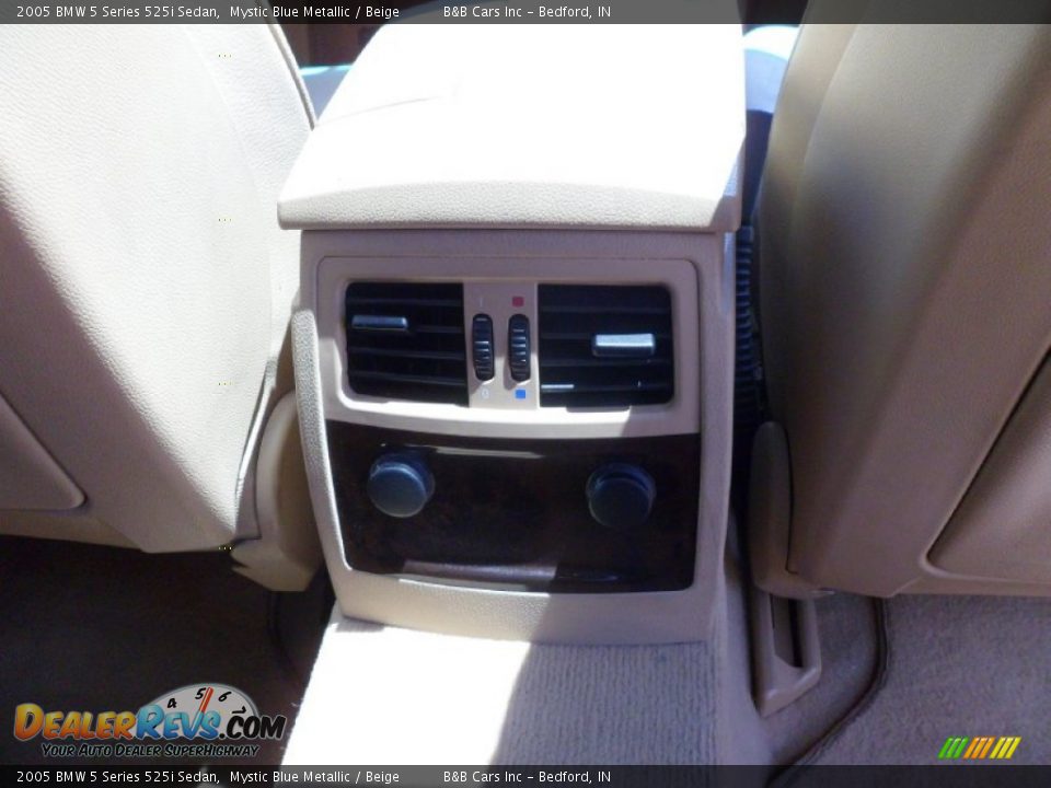 2005 BMW 5 Series 525i Sedan Mystic Blue Metallic / Beige Photo #14
