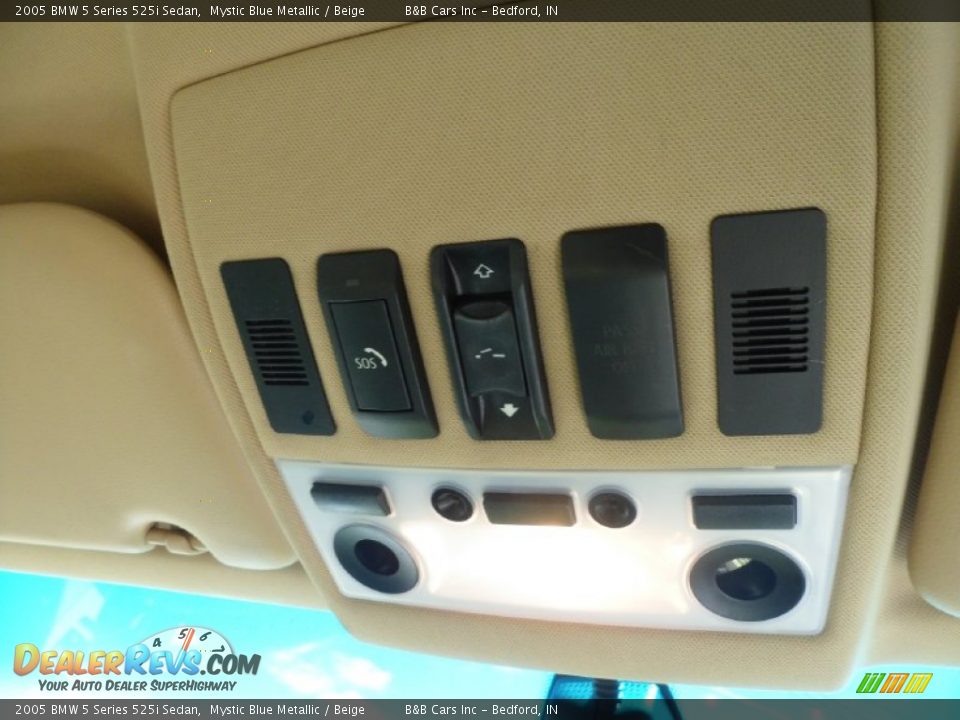 2005 BMW 5 Series 525i Sedan Mystic Blue Metallic / Beige Photo #19