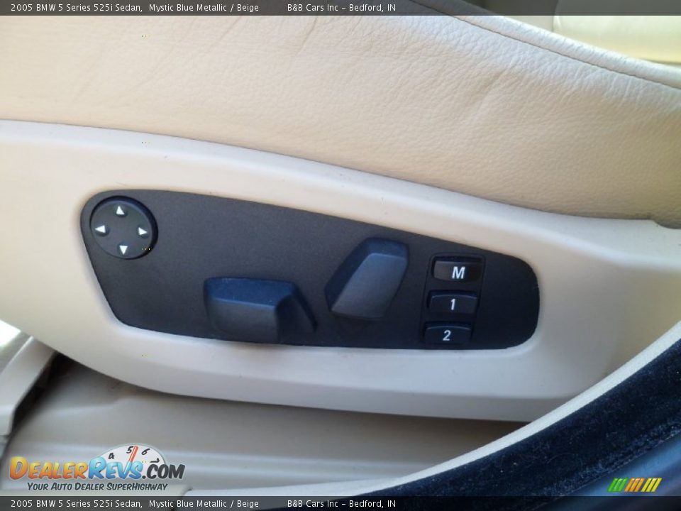 2005 BMW 5 Series 525i Sedan Mystic Blue Metallic / Beige Photo #24
