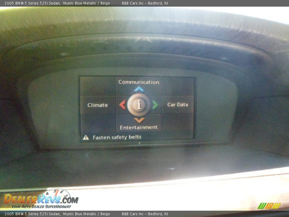 2005 BMW 5 Series 525i Sedan Mystic Blue Metallic / Beige Photo #26