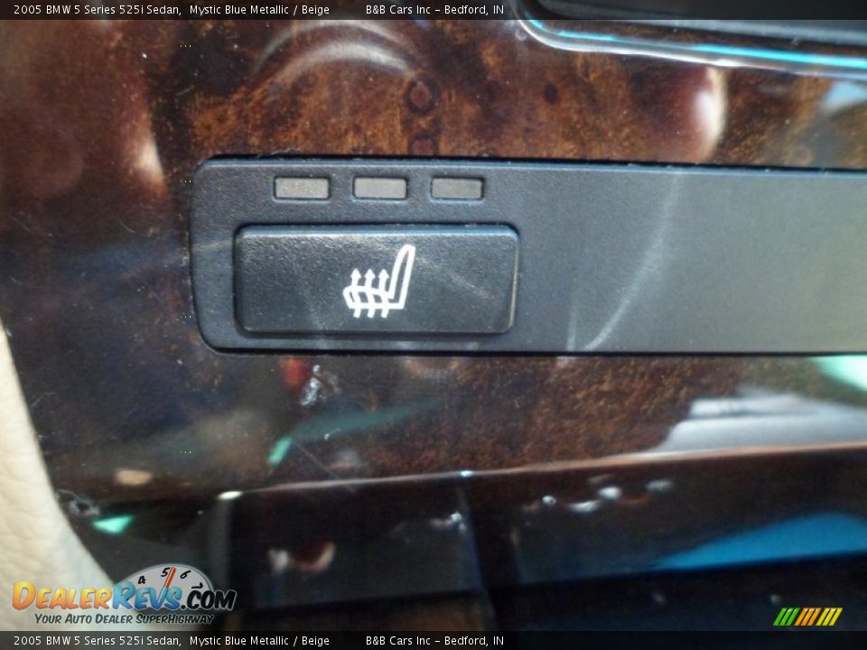 2005 BMW 5 Series 525i Sedan Mystic Blue Metallic / Beige Photo #28