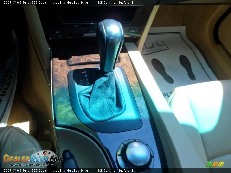 2005 BMW 5 Series 525i Sedan Mystic Blue Metallic / Beige Photo #29