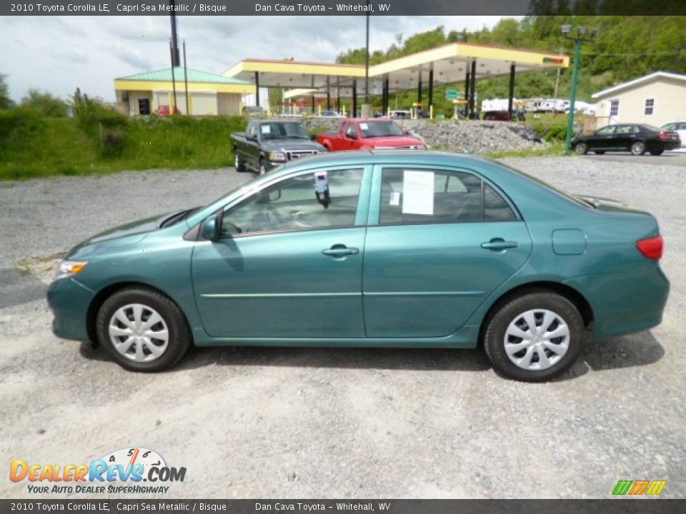2010 Toyota Corolla LE Capri Sea Metallic / Bisque Photo #4