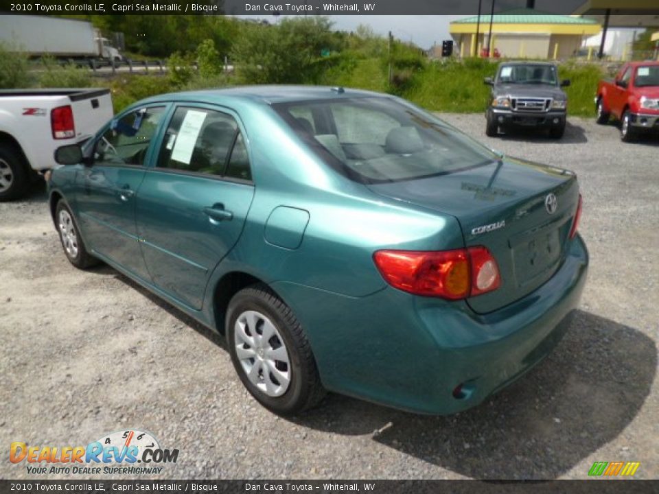 2010 Toyota Corolla LE Capri Sea Metallic / Bisque Photo #5