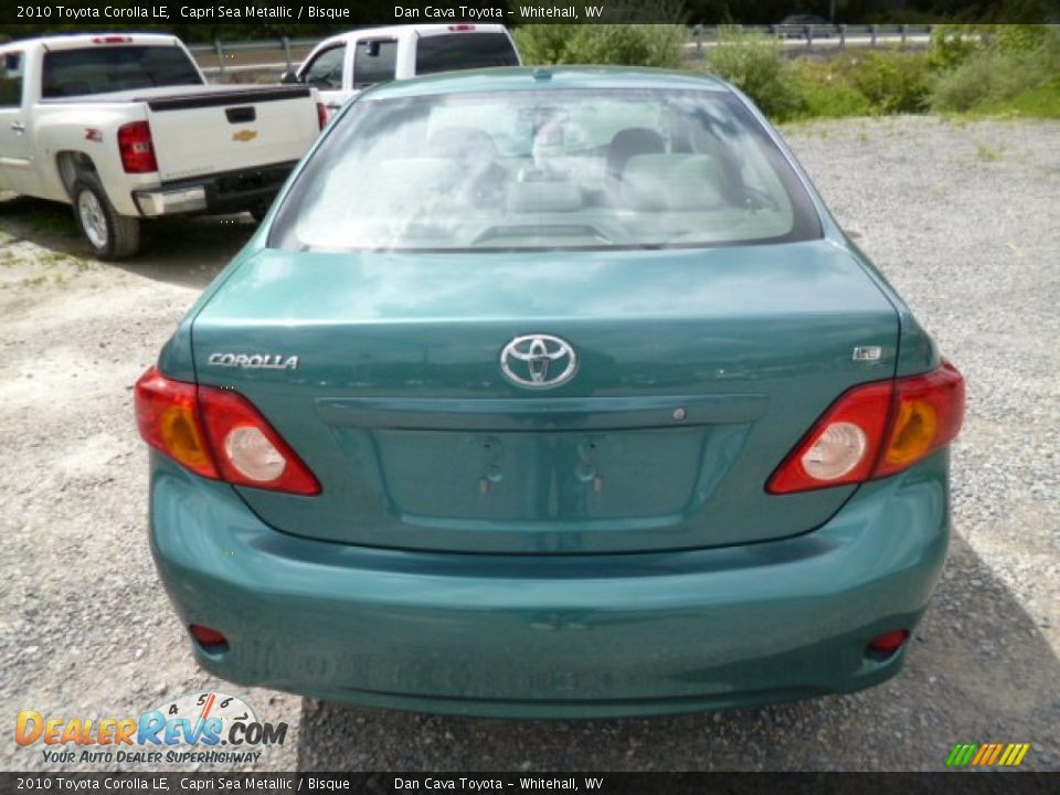 2010 Toyota Corolla LE Capri Sea Metallic / Bisque Photo #6